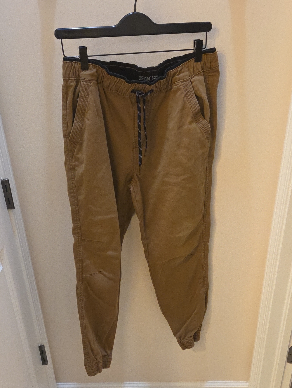 Iron Co Men's Drawstring Jogger Pants - Brown
